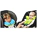 Inchant Baby Head Neck Support, Infant Comfortable Stroller Head Support Travel Car seat Pillow (Black & Rose)