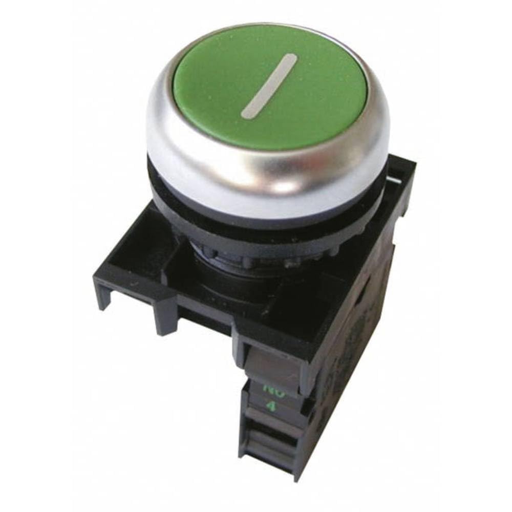 Eaton 216512 Push Button 1 NO Contact Flat Green Front Mounting