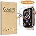 [2 Pack] Fotbor [Full Coverage] [Full Glue] Compatible for Apple Watch 40mm Series 4 Tempered Glass Screen Protector, Anti-Scratch HD Clear Anti-Bubble for iWatch 40mm Screen Protector