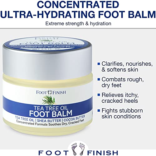 Foot Balm for Dry Cracked Feet by Foot Finish Tea Tree Oil Balm Foot