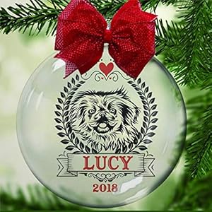 Doorzichtige, vulbare kerstbal voor hondenliefhebbers