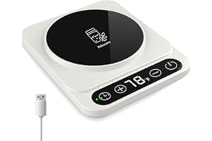 PAKUSANE Sourdough Starter Warmer for Kitchen Jar, Precise 1°F Thermostat Control (70-100°F), Auto Warming On/Off, 12-Hour Timer, Game Changer for Home Baking USB Plug -12 Watts Edition