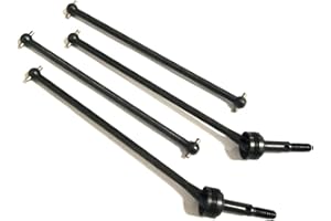 fyfracing Rc Car Parts Compatible with 1:10 Brushless Thunder Truck (Front CVD Shaft(TH-2006)+Rear Dogbones 2pcs)