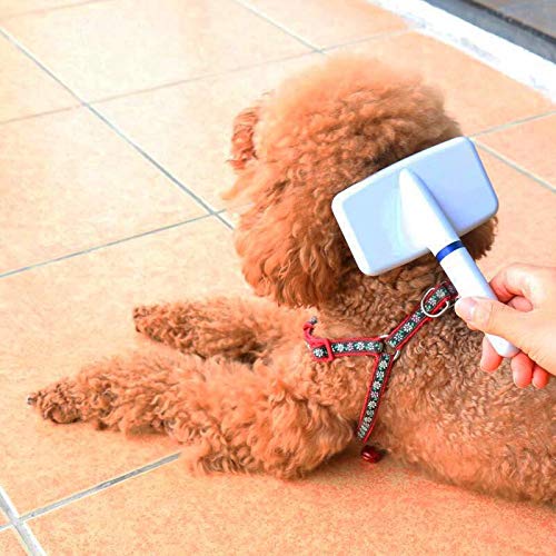 Nuheby Dog Hair Brush De-Shedding Tool Slicker Brush for Pet Grooming (5.3\'\' x 4\'\')