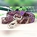 Purple Camo Dog Collar with Leash Option