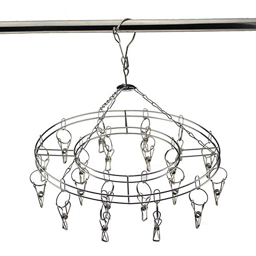 Clip and drip laundry hanger drying rack kitchen shower room outd…