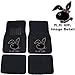 LA Auto Gear Play Girl Bunny Gem Crystal Studded Rhinestone Bling Car Truck SUV Floor Mats Bucket & Bench Seat Covers - Combo Kit Gift Set - 8PC