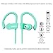 Wireless Bluetooth Headphones, Wireless Sports Earphones with Mic, Stereo Earbuds with Bass, Noise Cancelling Headsets, Portable Waterproof Running Earphones 8 Hour Battery for Men Women, Mint-green