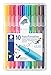 STAEDTLER Triplus Broadliner 338 - Assorted Colours (Pack of 10) - Broad-Tip Marking Pen