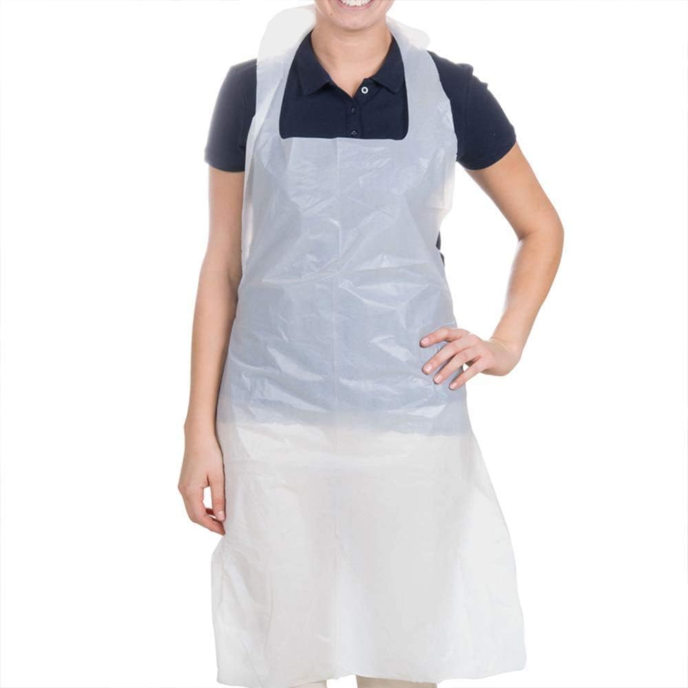 PMS 20 Pack of Disposable Aprons - Heavy Duty Plastic Protective Wear