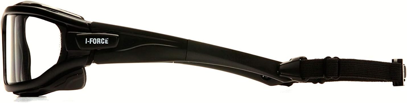 Pyramex I-Force Sporty Dual Pane Anti-Fog Goggle, Black Frame/Clear Anti-Fog Lens: Sports & Outdoors