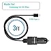 Rapid USB C Car Charger for Samsung Galaxy S8/S8 Plus/Note 8, LG V30/V20/G6/G5, HTC 10/U11/Bolt/Ultra with Quick Charge 3.0 Port and 3.3ft USB Type C Cord