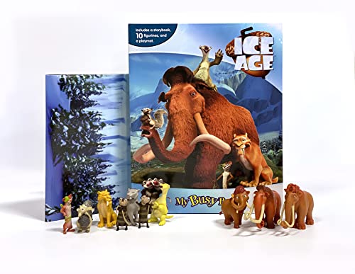 Ice Age My Busy Books - Storybook, 10 figurines, playmat