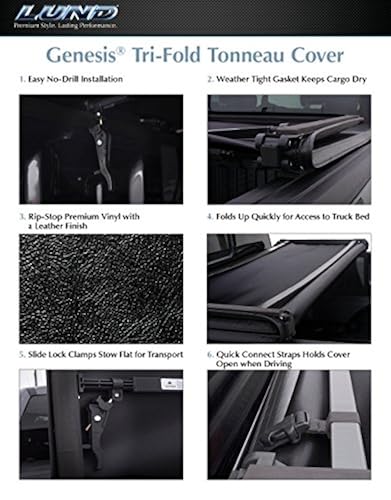 Lund Genesis Tri Fold Soft Folding Truck Bed Tonneau Cover 950120 Fits 2014 2020 Toyota Tundra W Track System 5 5 Bed In Dubai Uae Whizz