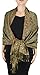 Peach Couture Elegant Double Layer Reversible Paisley Pashmina Shawl Wrap Scarf