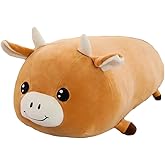sofipal Cow Plush Hugging Pillow, Cow Plushie Stuffed Animal Toy Cute Plush Animal Pillow Gifts for Kids Birthday,Christmas,Valentine 23.6"