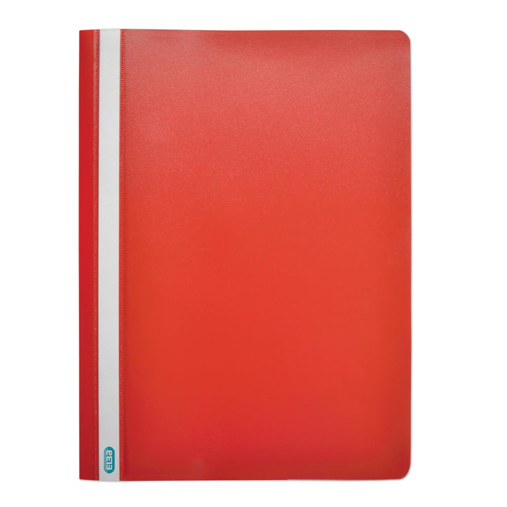 Elba A4 Project Folder - Red, with Customisable Cover (Pack of 50)