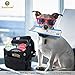 SunGrow Pet Travel Organizer Bag Spacious Bag That Secures Pet Travel Essentials - Fits with All Cars - No More Mess in Car - Space Saver Waterproof Dog and Cat Bag - Easy to Clean