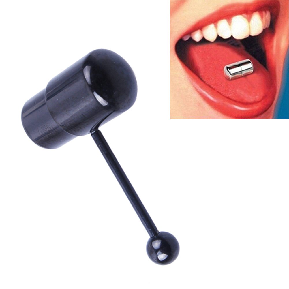 vibrating tongue ring battery Amazon.com: BodyJewelryOnline Lix Vibrating 316L Surgical Steel Tongue Ring  Hematite Anodized Improved Motor : Health & Household main image 0