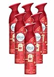 Febreze Limited Holiday Edition Air Effects Room Spray, Apple Tart 9.7 Oz (6)