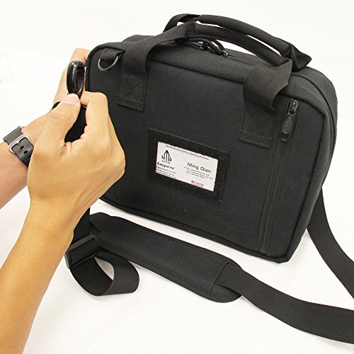 UTG Competition Shooter's Double Pistol Case, Black