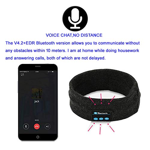 image for Usabc Bluetooth Sports Headband Wireless Bluetooth Headphones Recharge
