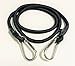 NPUS Ventures Bungee Cords with Carabiner Hook: 48’’ Long, Heavy Duty and Black- Great for Securing Cargo, Luggage, Cooler, Bicycles, Kayak and Various Items on Dolly (2 Pack)