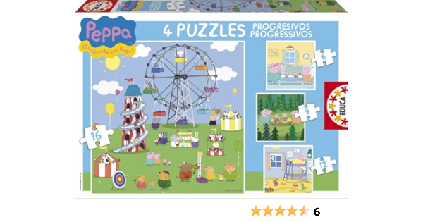 puzzle progresivo peppa pig