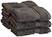 Superior Egyptian Cotton Pile Face Towel/Washcloth Set of 6, Ultra Soft Luxury Towels, Thick Plush Essentials, Absorbent Heavyweight, Guest Bath, Hotel, Spa, Home Bathroom, Shower Basics, Charcoal
