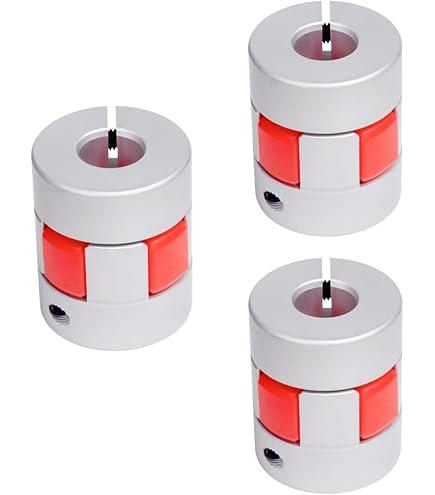 Sourcing Map D25 L30 5mm To 6mm Flexible Plum Shaft Coupling