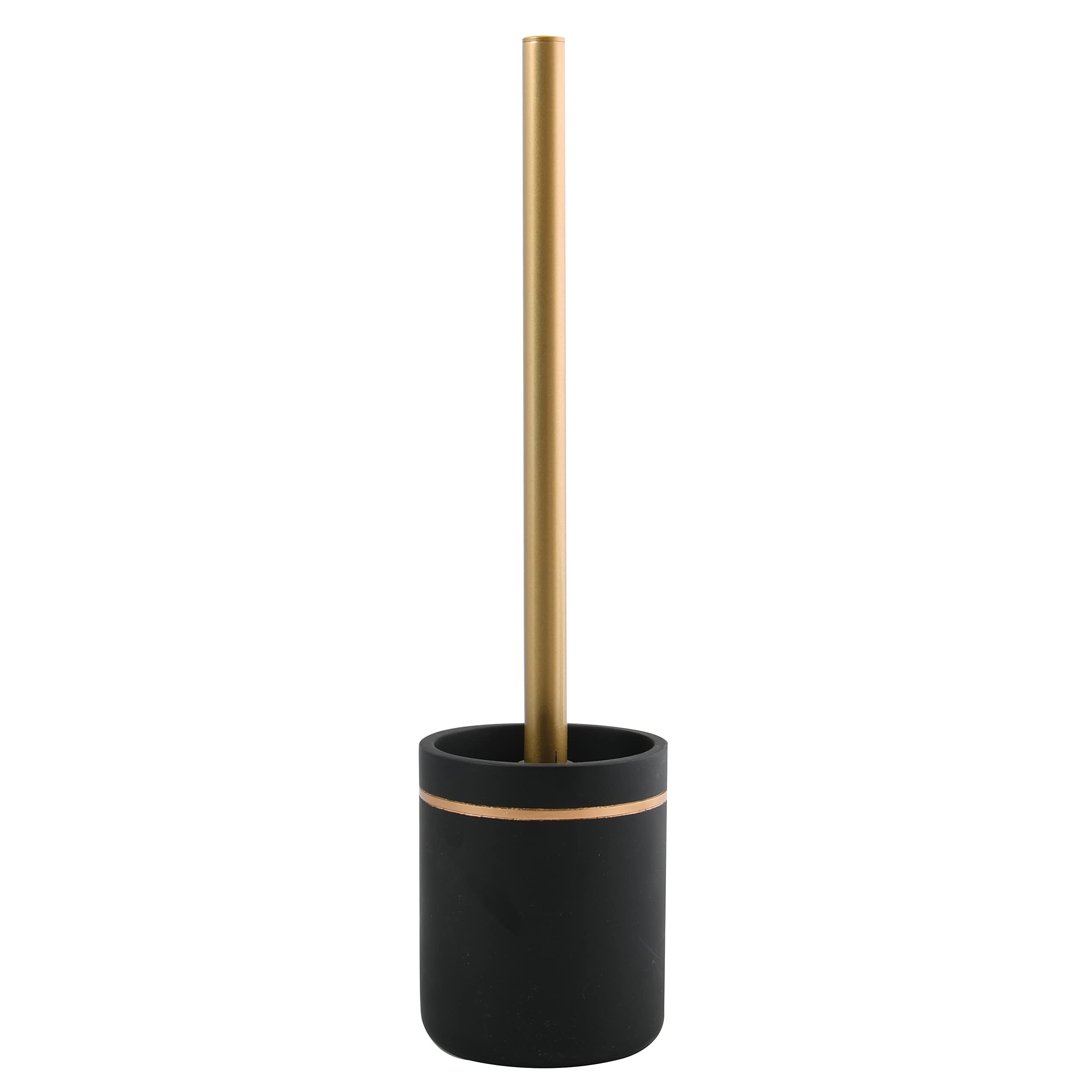 Spirella Bly Toilet Brush Polyresin Matt Black Gold