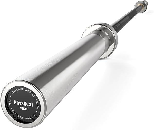 PhysKcal Olympia Langhantelstange 50mm | 20kg, 220cm | Weightlifting und Powerlifting Langhantel Profi Allrounder Langhantel