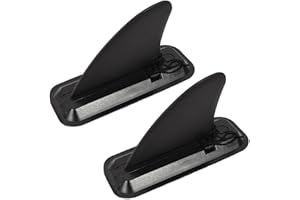 TONLOOEEL 2 Pairs Surfing Fins, Inflatable Paddle Board Fins, 4-inch Center Fin with Base,Detachable Fin Dock Tail Fin for Lo