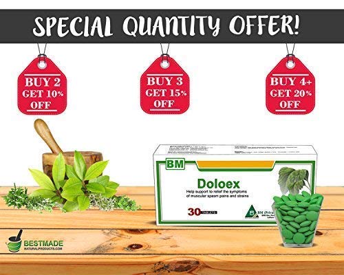 Natural Pain Relief Tablets by DOLOEX Effective for Migraines, Headaches, Back Pain,Toothaches and Menstrual Pain - Thumbnail 6