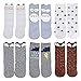 OLABB Unisex Baby Socks Knee High Stockings Animal Theme 6 Packs Gift Set, Animals B, S 0-12 months