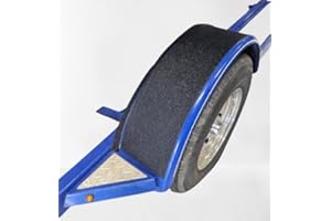 Kay Enterprises Trailer Boat Camper Rock Guard Black Peel-n-Stick Stick Embossed Vinyl 9″ Wide x 72″L (.016) 16 mil Thick Prevent Rock Chips damaging Paint Finish. Coverage for 2- Single Fenders.