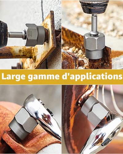 Set of 15 Screw Nut Extractors 6.35-19mm Kit Rusty Broken Bolts