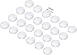 nuoshen 100 Pcs Clear Rubber Feet 8x3mm Adhesive Silicone Bumpers Transparent view 2