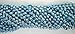 33 inch 7mm Round Metallic Light Blue Mardi Gras Beads - 6 Dozen (72 Necklaces)