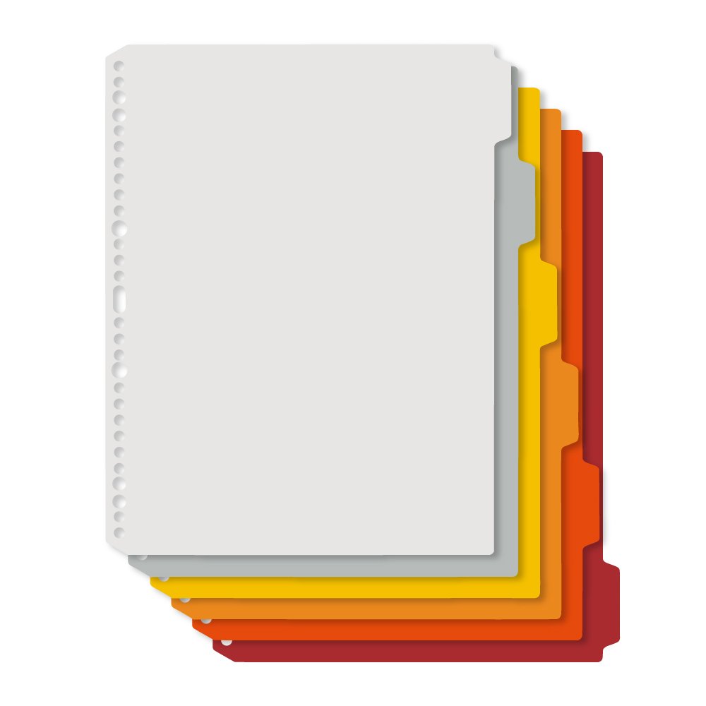 PLUS(プラス) プラス インデックスシート PP製 4・30穴 A4縦 デジャヴ 89-427 ウォームトーン商品画像