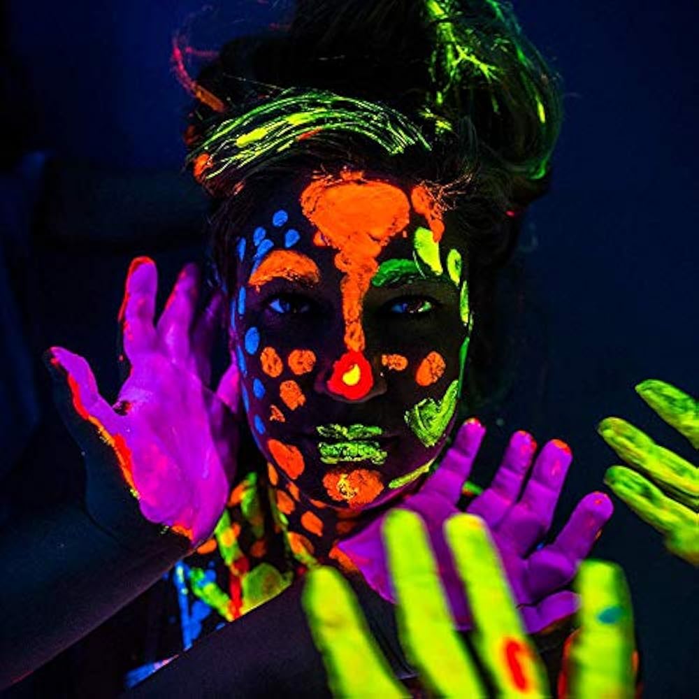 8 Body Paint X UV Black Light MakeUp 5.5 Fl Oz Bodypainting Neon