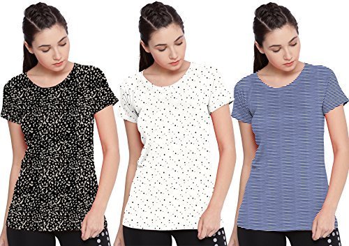 sneak peak ladies aop pack of 3 t shirt (xxx-large)