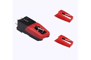 GARTOPVOIZ Turntable Record Player Cartridge Replacement, with 3pcs Ceramic Needle Stylus for LP Phonograph Record Player