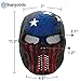 Stargoods Skeleton Airsoft Tactical Mask - Metal Mesh Paintball, BB Gun & CS Games - America
