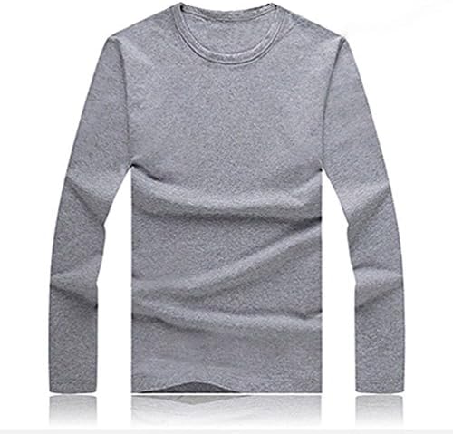 ALCYONEUS Men Slim Fit Long Sleeve T-Shirt Casual Round Neck Top Tee Shirt