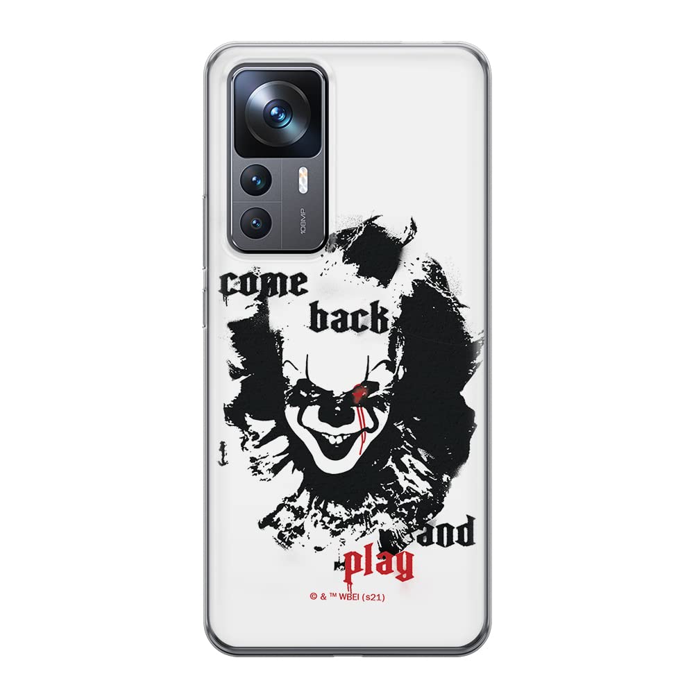 ERT GROUP mobile phone case for Xiaomi 12T/ 12T pro/ K50 Ultra original and officially Licensed Horror pattern It 011 optimally adapted to the shape of the mobile phone, case made of TPU