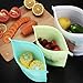 Silicone Storage Bag - Reusable Kitchen, Travel, Sous Vide Food Prep Containers - Airtight, Space-Saver, Smell and Leak Proof Bags - 3 1.5L Large: Clear, 4 1L Medium: Green, Red, Blue, White