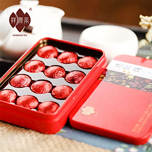 Pu-erh Cake Tee China Yunnan Authentischer Mini-Serie Tragbar Pu'er Ripe Tuocha(2.5 Gramm x 12) – Bild 3