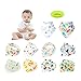 Baby Bandana Drool Bibs,Unisex 10 Pack Set with Adjustable Snaps - Soft 100 Cotton Absorbent Feeder Bibs - Perfect Baby Burp Cloths for Drooling,Feeding and Teething-Model B