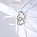 Hearts Shop Crystal Decor Double-Heart Wedding Flower Basket (White)